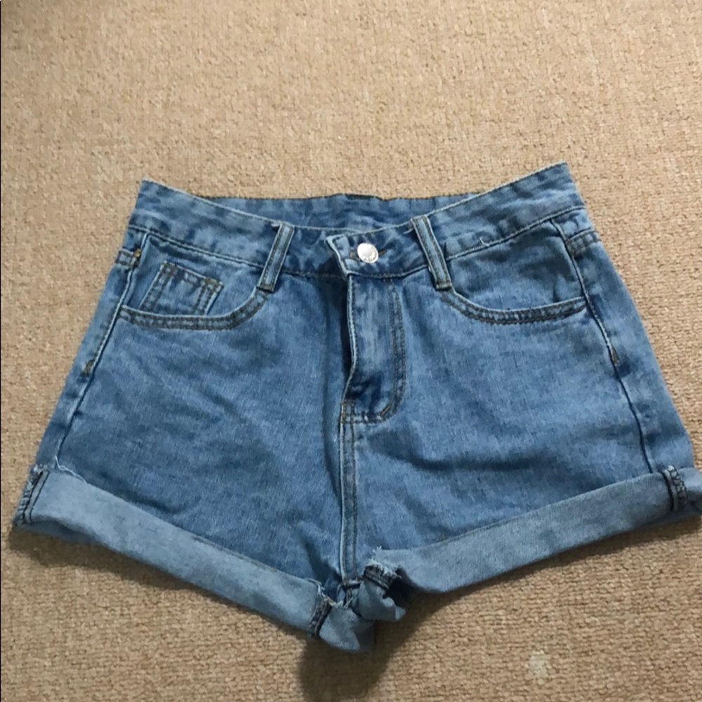 High Waisted Denim Shorts